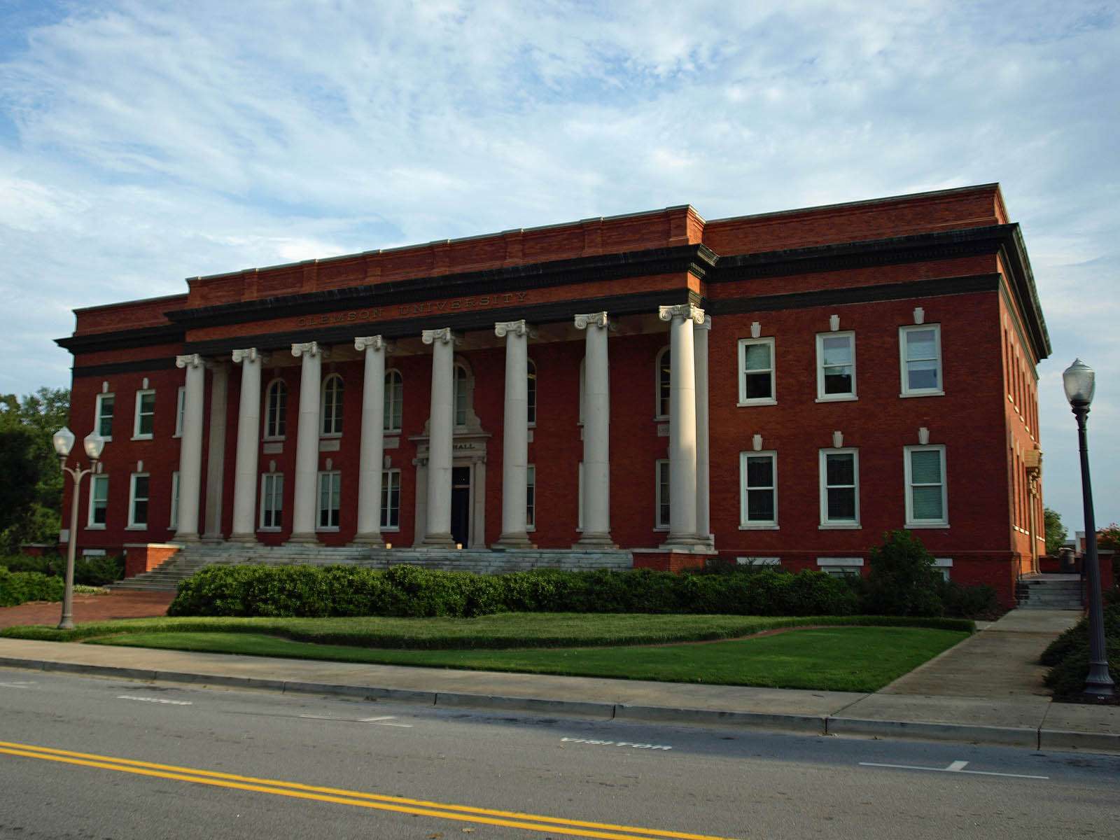 Sikes Hall is featured at Clemson University.