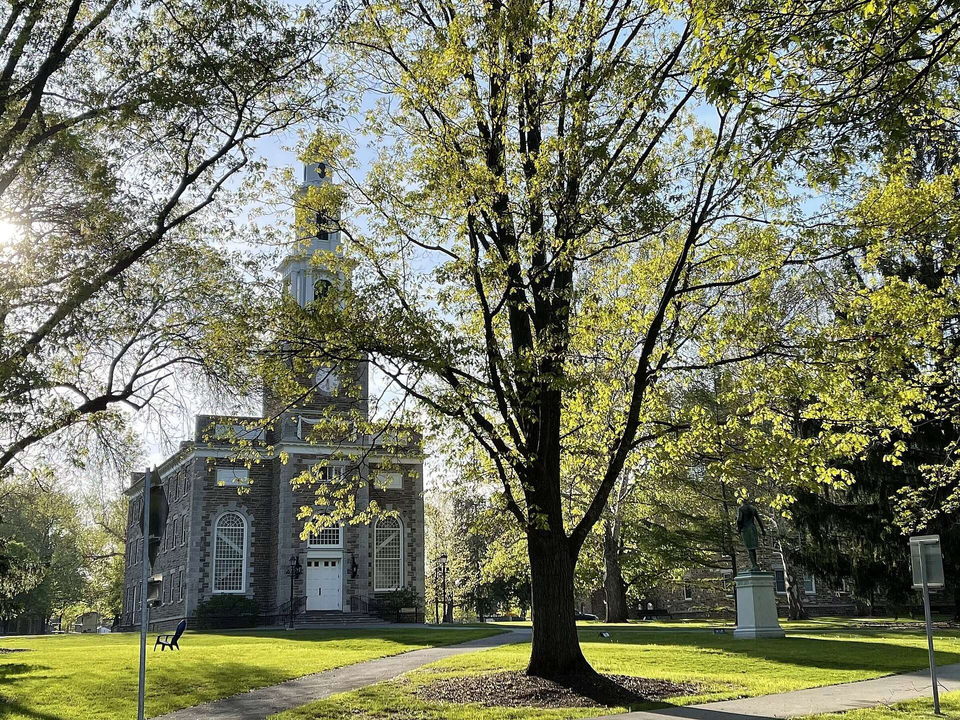 This is the historic chapel at Hamilton College.