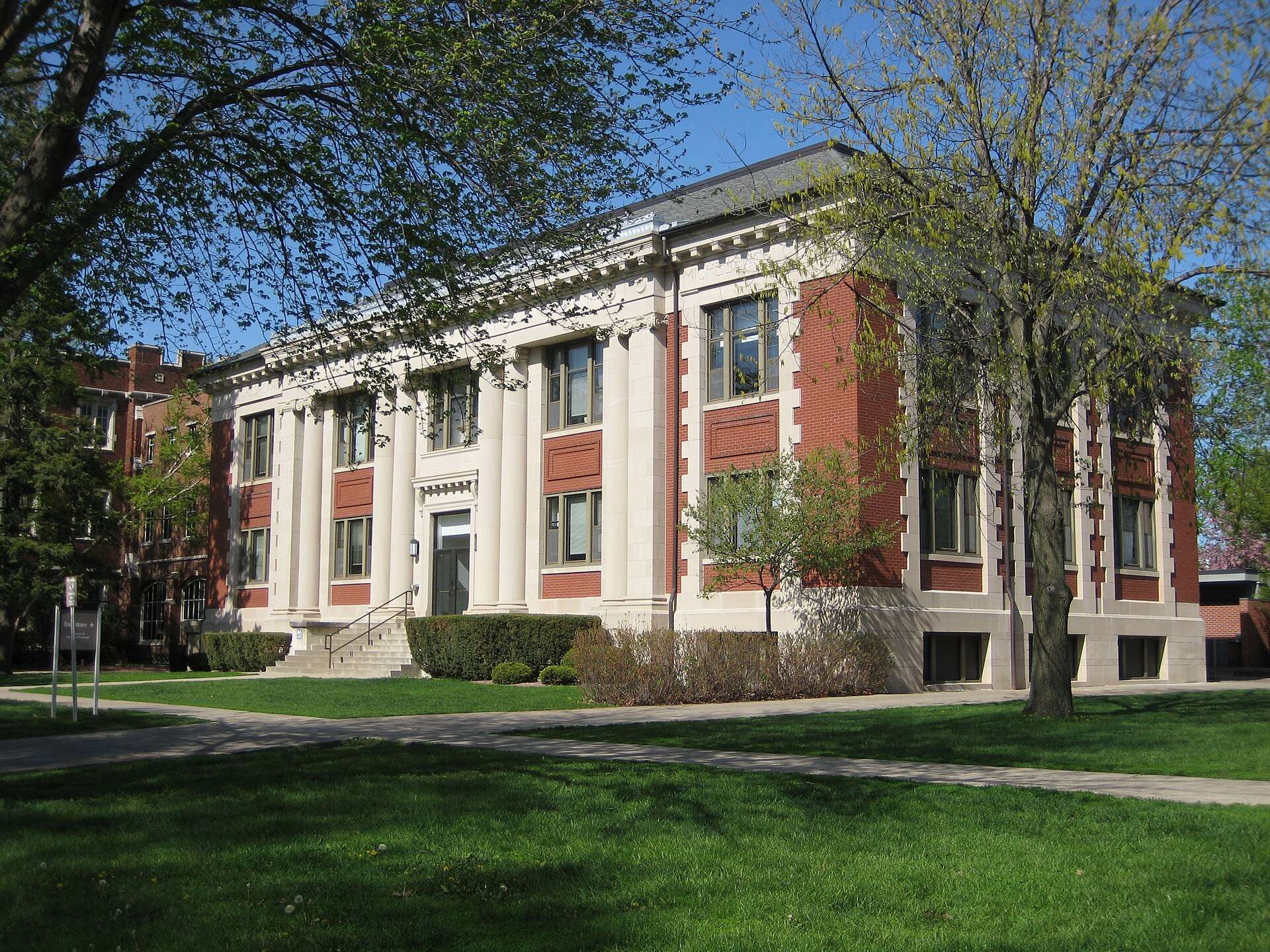 Carnegie Hall is featured at Grinnell College.