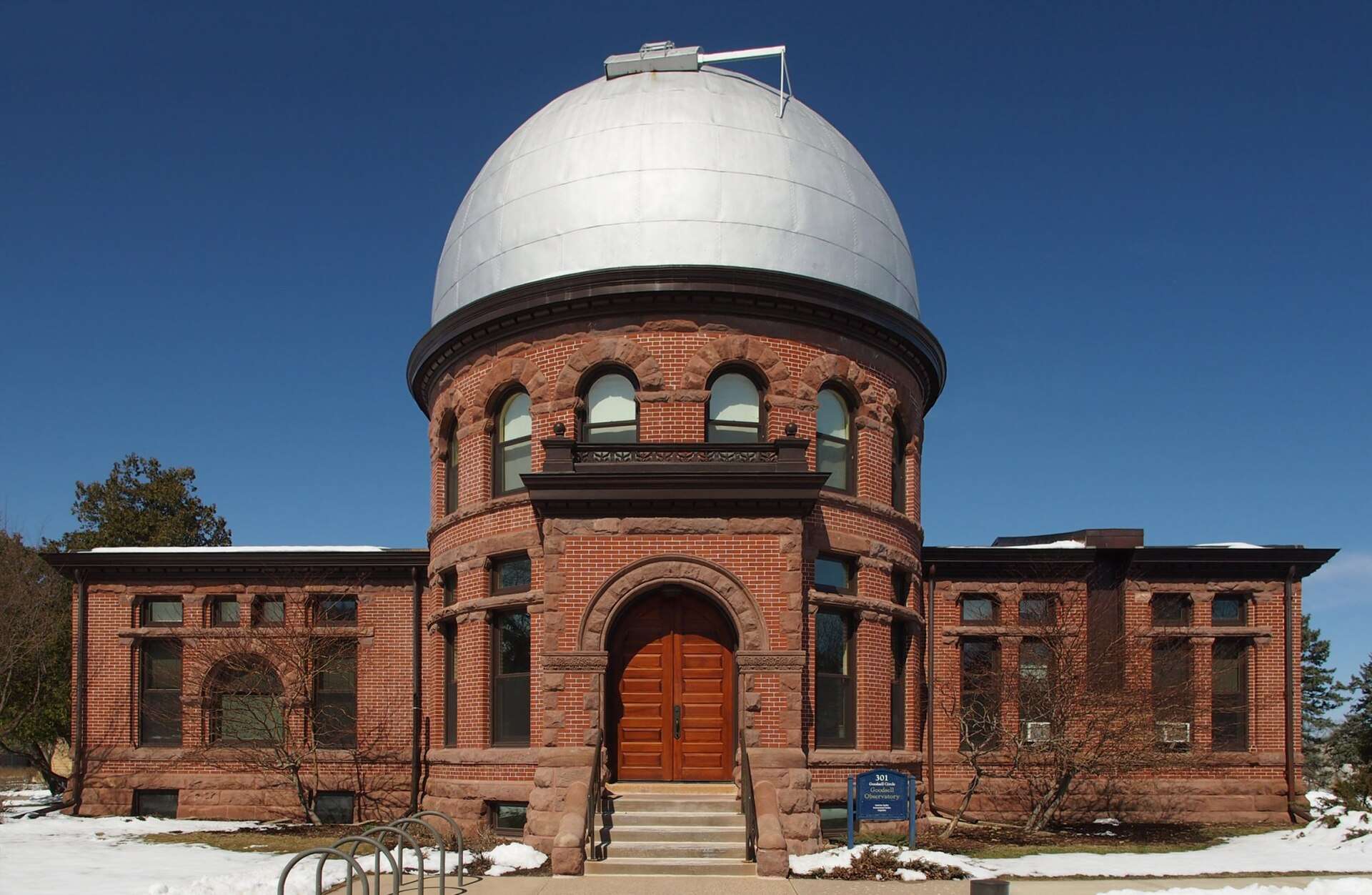 The Goodsell Observatory is seen at Carleton College.