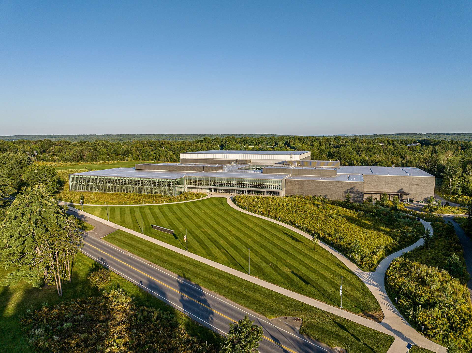 This is an aerial image of Colby College.