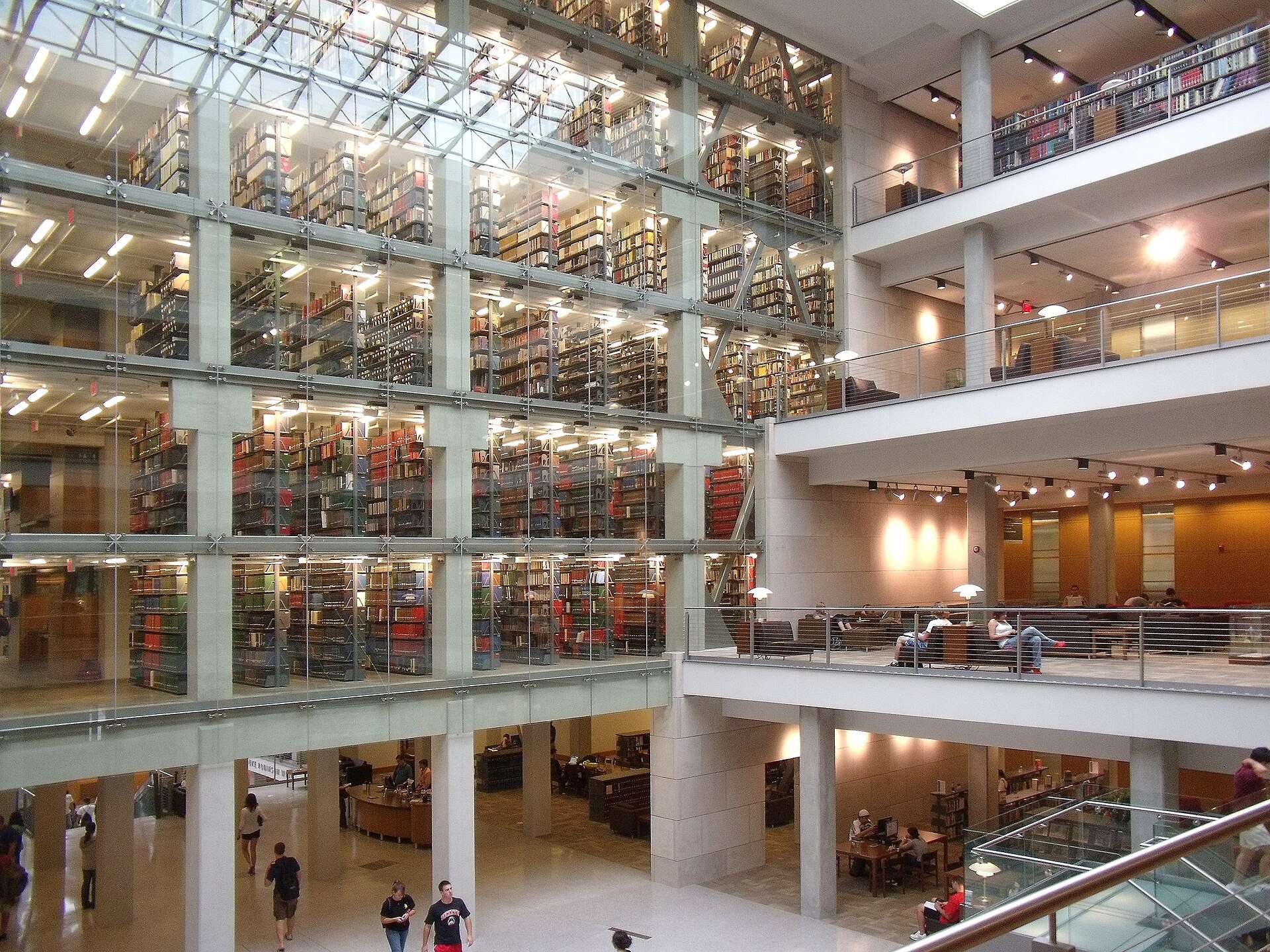 This is the East Atrium at the William Oxley Thompson Memorial Library at Ohio State University.