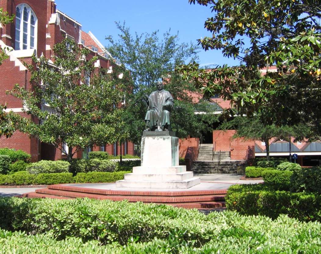 A statue of Albert Murphee is featured at the University of Florida.