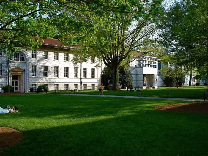 A college class hall from the outside